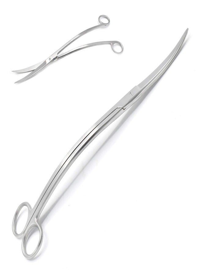 AAProTools Fish Aquarium Cleaner Wave Scissors Curved 10" Long Bent Handle Sharp/Sharp Stainless Steel Instruments - Image 1